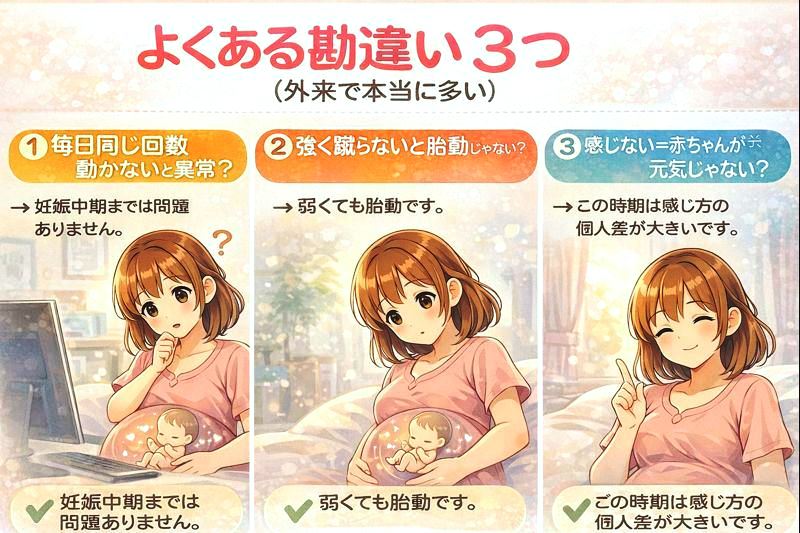 【現役医師解説】胎動はいつから?初産婦が悩む妊娠初期〜中期の目安|少ないと感じた時の判断基準