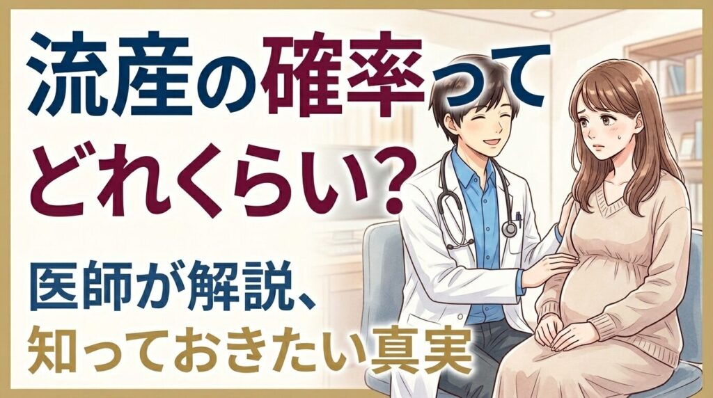 【2026年最新】流産の確率は何%?何週で安心できる?心拍確認後・年齢別リスクを専門医が解説