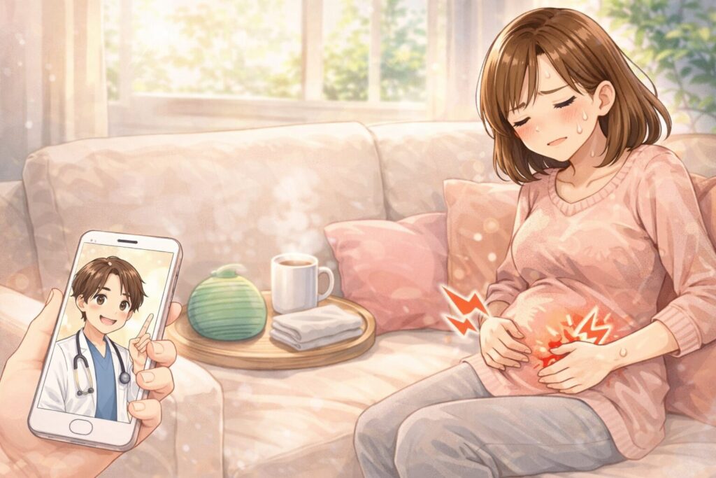 【現役産科医解説】妊娠初期のお腹チクチクは大丈夫？原因4つと受診目安・対処法