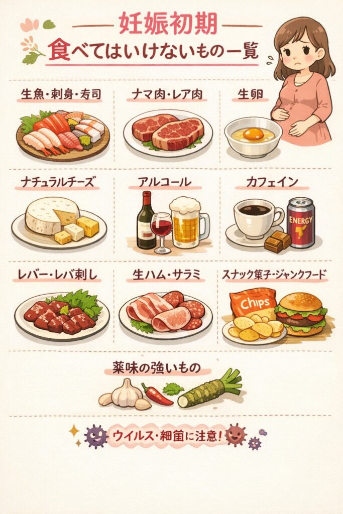 【現役産科医解説】妊娠初期に食べちゃった…大丈夫? NG食品をうっかり食べてしまった後の対処法と体験談