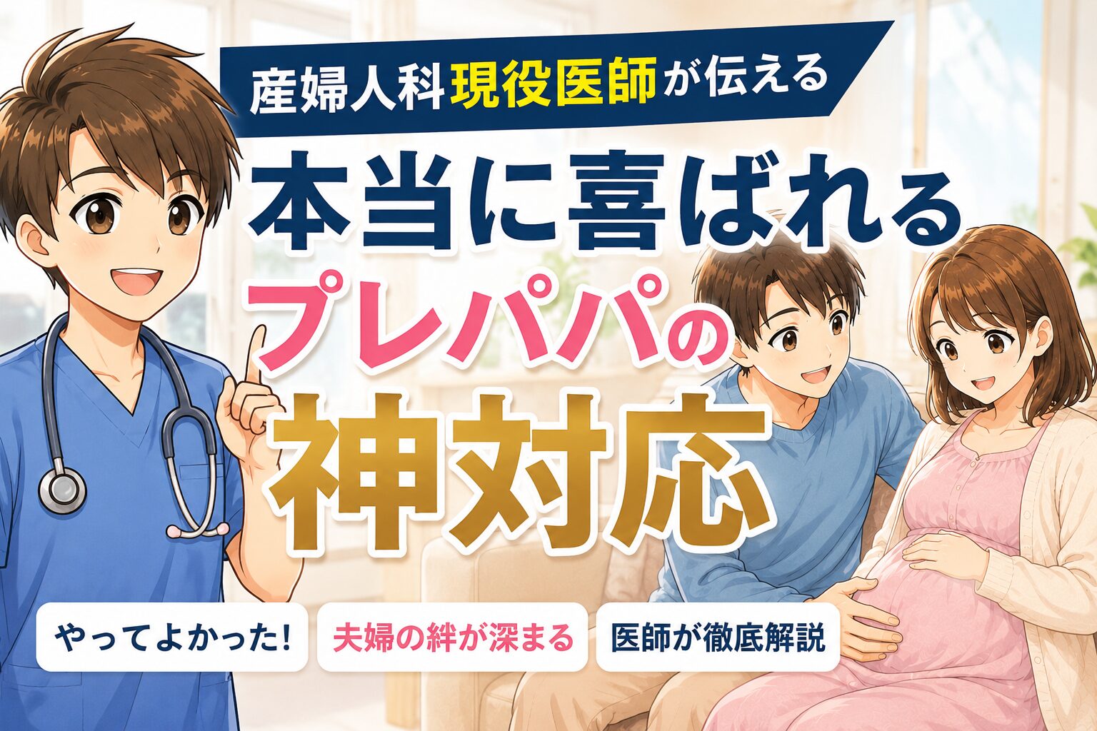 「何か手伝うことある？」はNG！産婦人科現役医師が伝える、本当に喜ばれるプレパパの神対応