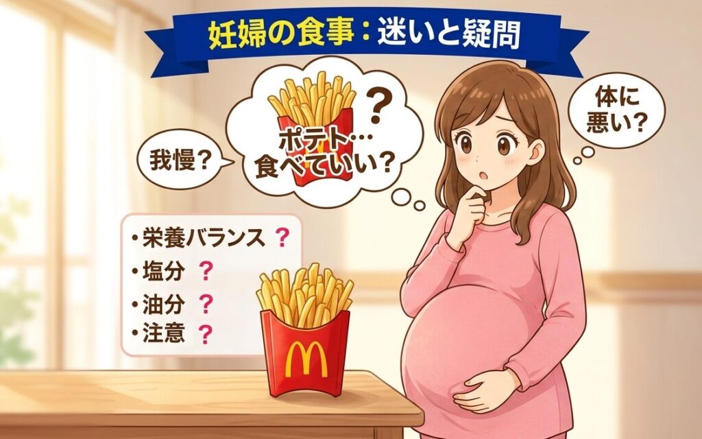 【現役専門医が解説】なぜ妊婦は「🍟マックのポテト」が食べたくなる？つわり中にジャンクフードばかりでも赤ちゃんに影響がない理由