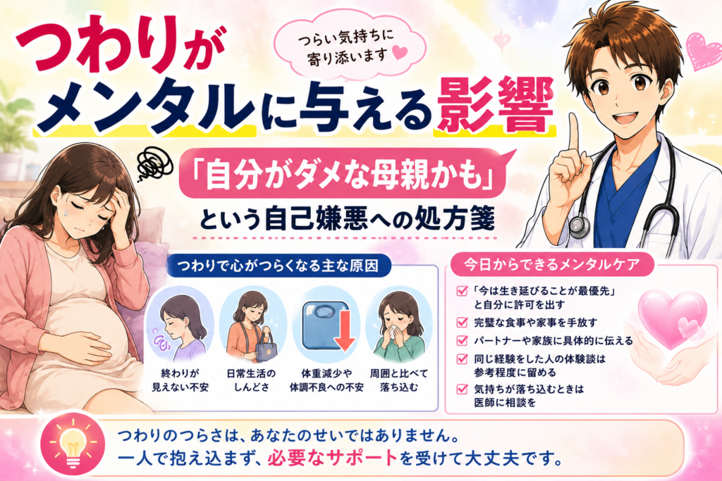 【専門医が解説】つわりが「普通」か「重症」か見極めるポイント｜入院の目安・体重減少・仕事との両立まで（2026年最新）